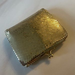Vintage Whiting & Davis Gold Mesh Sequin Wallet or Coin Purse